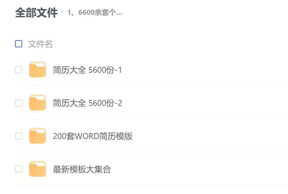 图片[1]-个人简历模板6600套 Word版-素材模板资源圈-资源圈-羽哥资源星球