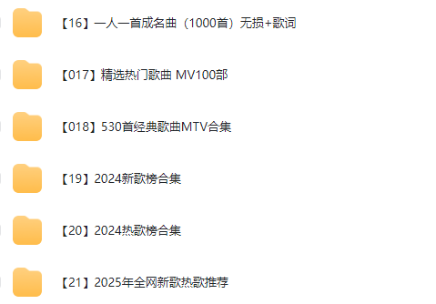图片[2]-【精品资源】500G车载音乐U盘歌曲大全-羽哥资源星球