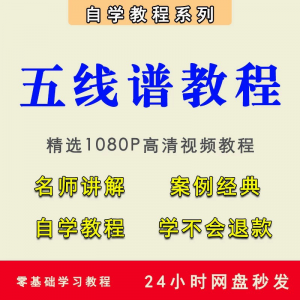 五线谱视频教程全集-羽哥资源星球