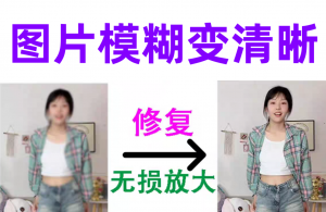 AI图片修复工具 模糊图片变清晰-羽哥资源星球